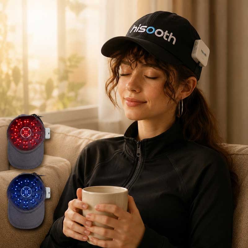 Hisooth H3 lazer saç şapkası — LED ışık terapili saç bakım ve masaj bonesi