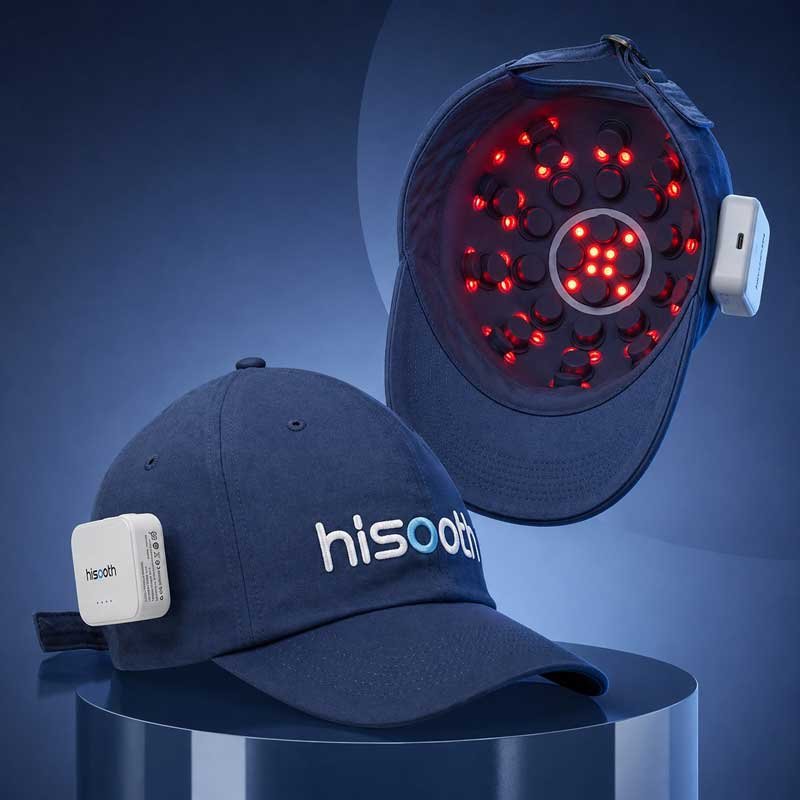Hisooth H3 — kızıl LED ışık ve 33 başlıklı masaj iç görünümü